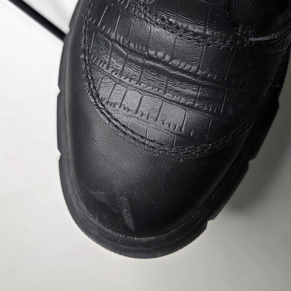 Sorel Women's Caribou X Waterproof Lace-Up Boots Black Leather Size 6.5 - Picture 6 of 12